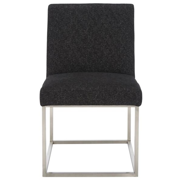 Safavieh Jenette Upholstered Dining Chair, Black & Silver - KNT7042H