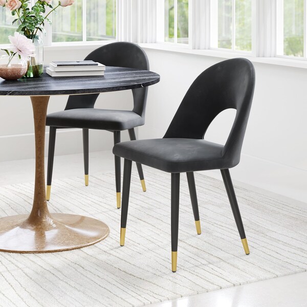 Zuo Modern Menlo Dining Chair Set Of 2 Black - 109873