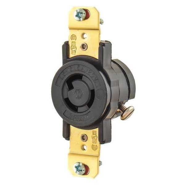 Zoro Select 15A Locking Receptacle 2P 3W 125VAC L5-15R BN - 4710