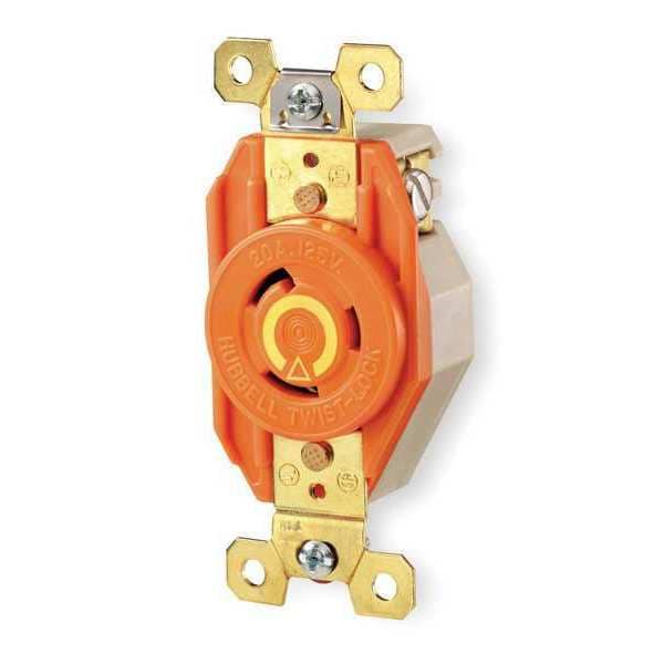 Hubbell 30A Isolated Ground Locking Receptacle 2P 3W 125VAC - IG2610