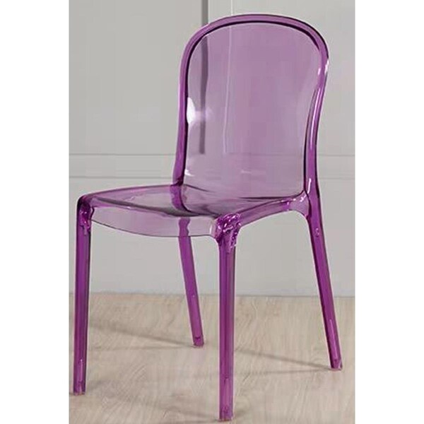 Commercial Seating Products RPC-Genoa-PUR Genoa Polycarbonate Dining Chair - Purple - 33 in. - RPC-GENOA-PUR-WEB1