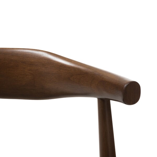 Baxton Studio Winton Mid-Century Modern Walnut Wood Dining Chair, PK2 - 143-7949