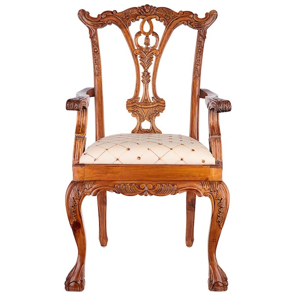 Design Toscano English Chippendale Armchair - AF1008