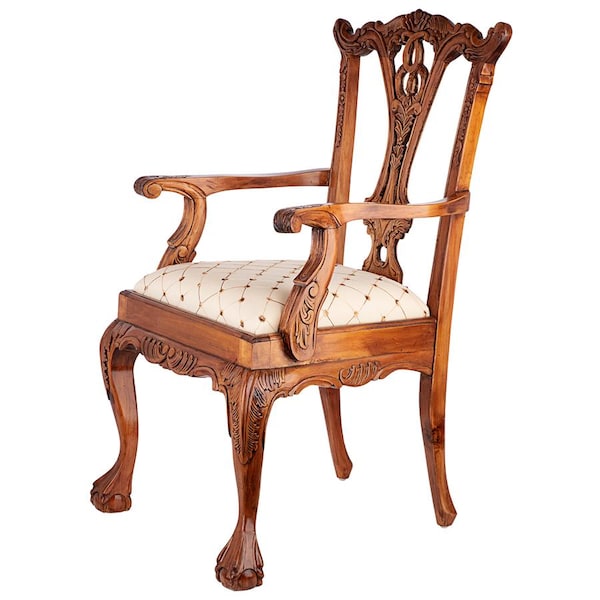 Design Toscano English Chippendale Armchair - AF1008