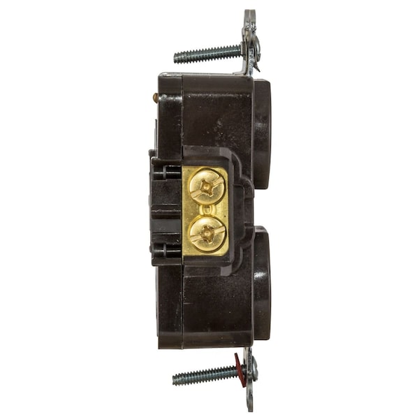 Hubbell 15A Duplex Locking Receptacle 2P 3W 125VAC L5-15R BN - HBL4792