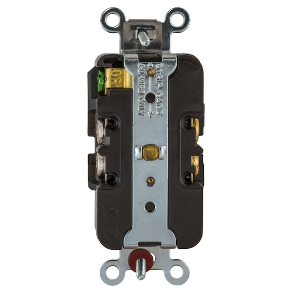 Hubbell 15A Duplex Locking Receptacle 2P 3W 125VAC L5-15R BN - HBL4792