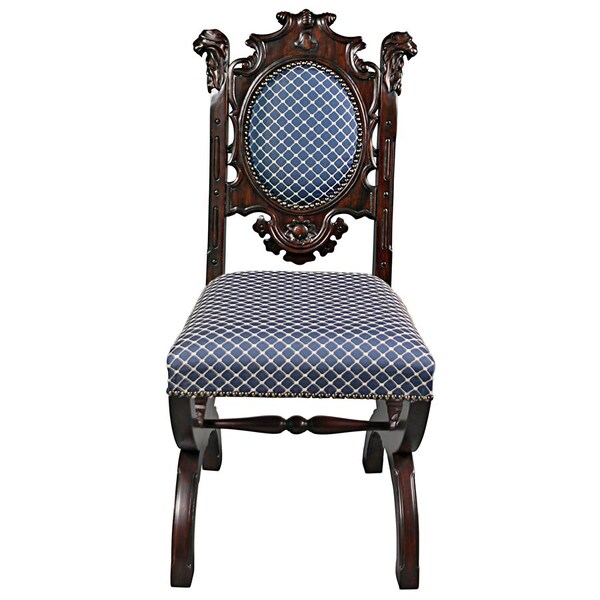 Design Toscano Sir Raleigh Hand-Carved Medieval Dining Chair, PK 2 - AF951262