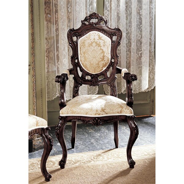 Design Toscano Toulon French Rococo Armchair - AF1560