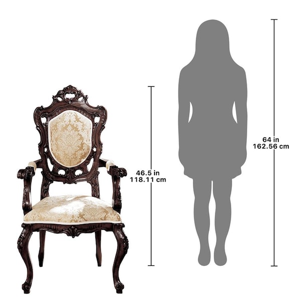 Design Toscano Toulon French Rococo Armchair - AF1560