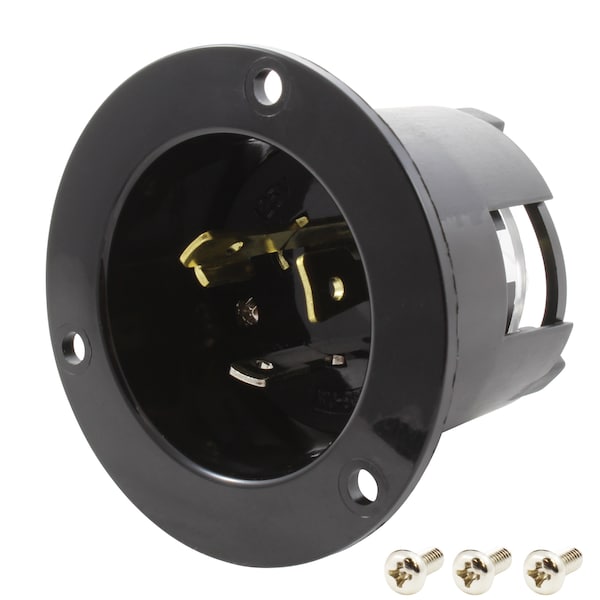 Ac Works 20A 125-Volt L5-20P Power Input Inlet UL and C-UL Listed - ASINL520P