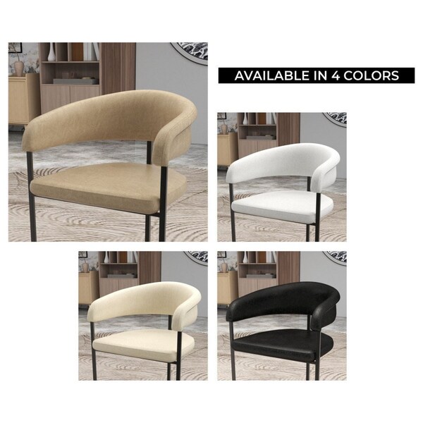 Leisuremod Aero Collection Modern Dining Chair in Oatmeal - AC23OA