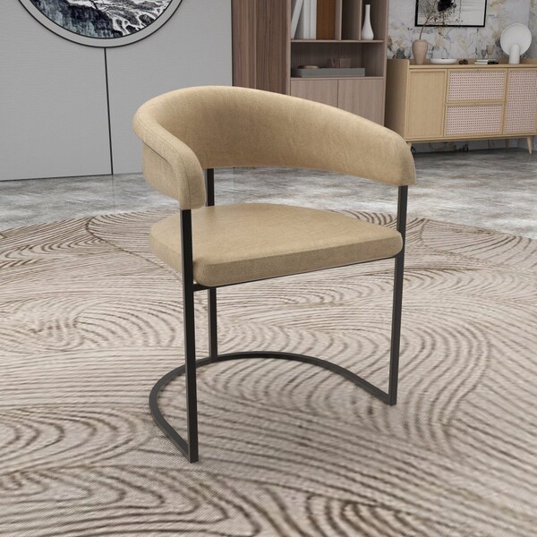 Leisuremod Aero Collection Modern Dining Chair in Oatmeal - AC23OA