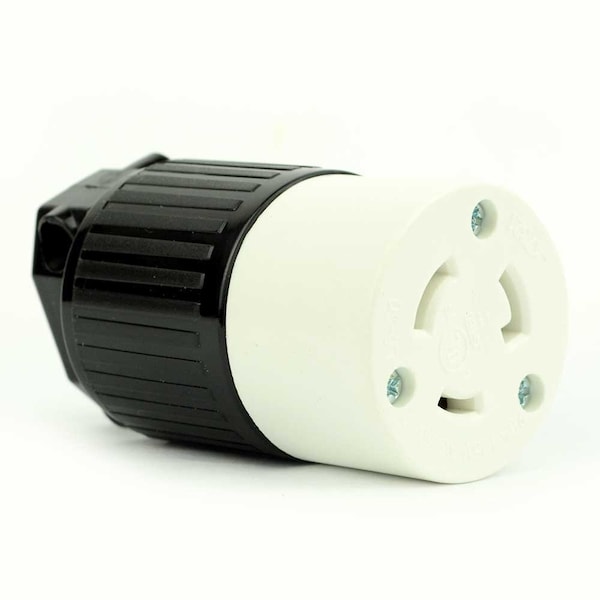 Superior Electric Twist Lock Electrical Receptacle 3 Wire, 20 Amps, 125V, NEMA L5-20R - YGA018F