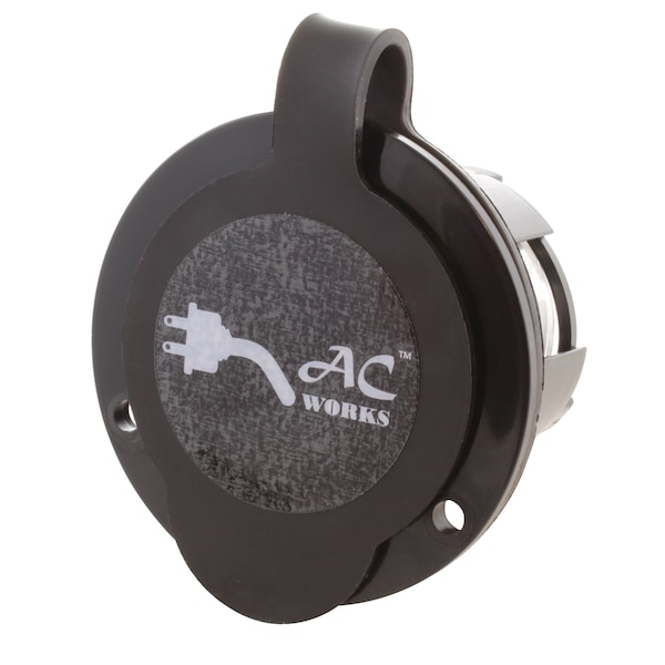Ac Works 30A 125V L5-30P Power Input Inlet UL and C-UL Listed with Weather Cover - ASINL530P-FC
