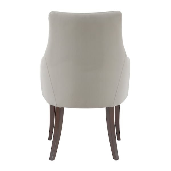 Manhattan Comfort Connie Dining Armchair in Light Grey - Set of 2 - 2-DC095AR-LG