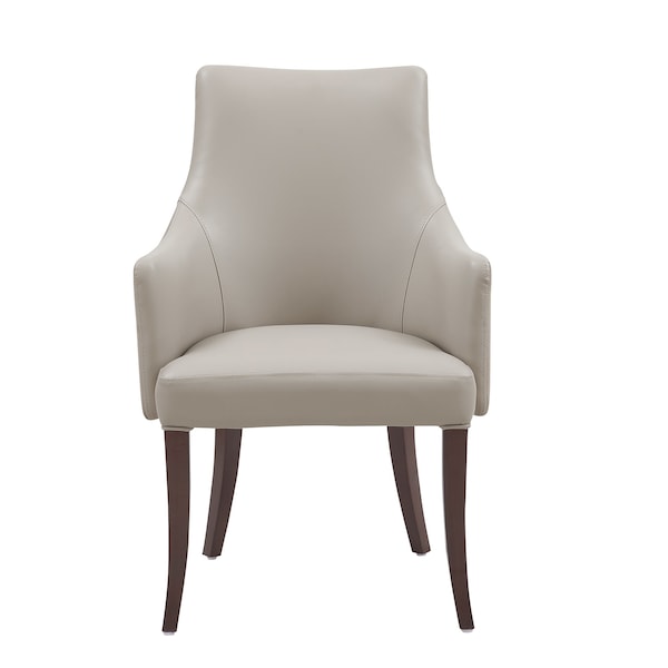 Manhattan Comfort Connie Dining Armchair in Light Grey - DC095AR-LG