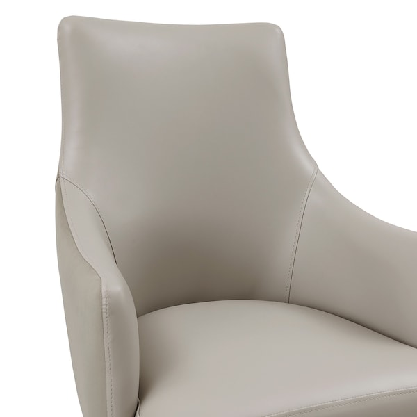 Manhattan Comfort Connie Dining Armchair in Light Grey - DC095AR-LG