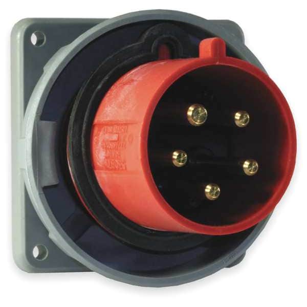 Hubbell IEC Pin and Sleeve Inlet, 30A, 277/480V - HBL530B7W