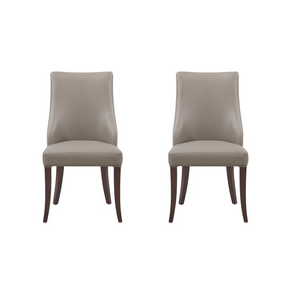 Manhattan Comfort Connie Dining Chair in Taupe - Set of 2 - DC095-TP