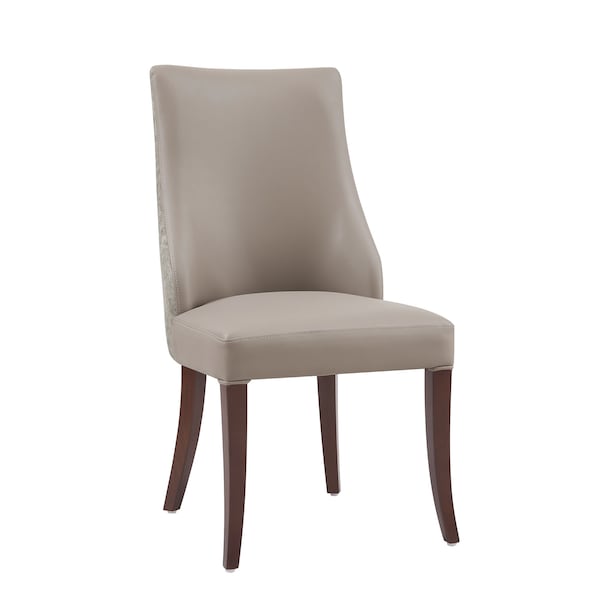 Manhattan Comfort Connie Dining Chair in Taupe - Set of 2 - DC095-TP