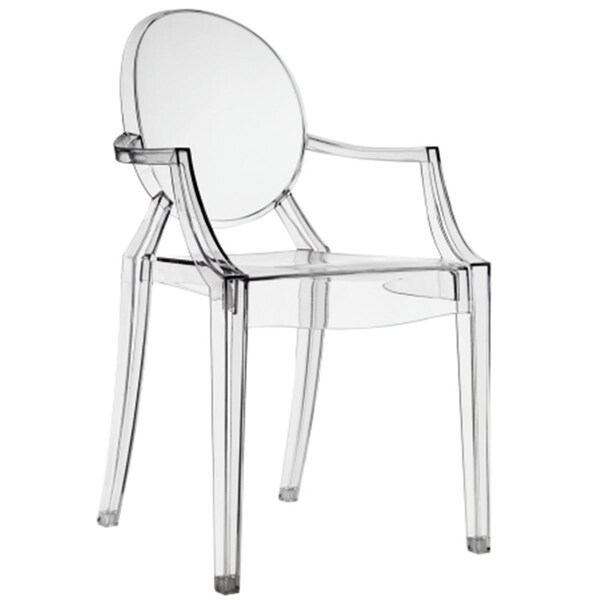 East End Imports Arm Chair in Clear - EEI-121-CLR