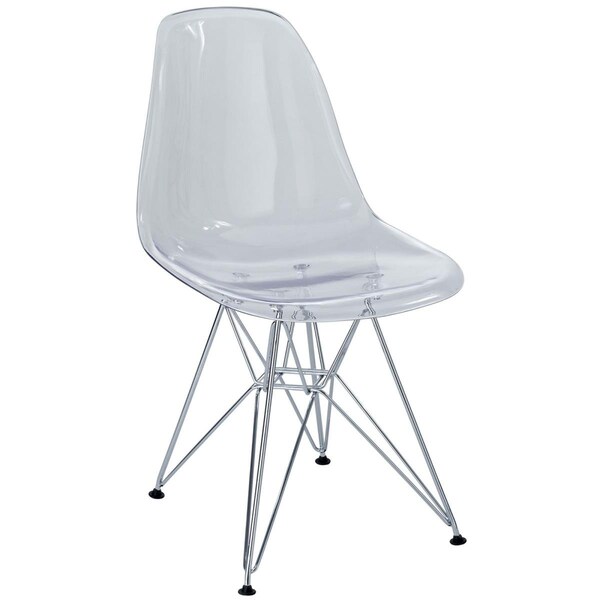 Modway Furniture 32 H x 21 W x 18.5 L in. Paris Dining Side Chair, CLR - EEI-220-CLR