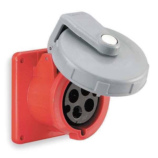 Hubbell IEC Pin and Sleeve Receptacle, 125A, 415V - HBL5100R6WP