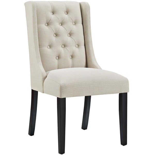 Modway Furniture 38.5 H x 21 W x 26.5 L in. Baronet Fabric Dining Chair, Beige - EEI-2235-BEI