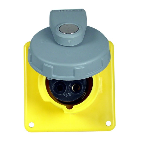 Hubbell IEC Pin and Sleeve Receptacle, 20A, 125V - HBL320R4W