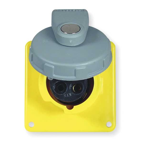 Hubbell IEC Pin and Sleeve Receptacle, 20A, 125V - HBL320R4W