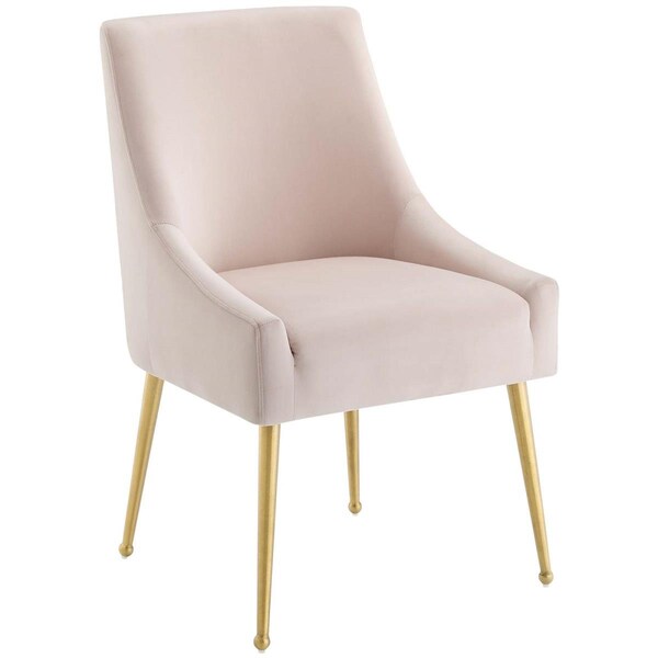 Modway Furniture Discern Upholstered Performance Velvet Dining Chair, Pink - EEI-3508-PNK