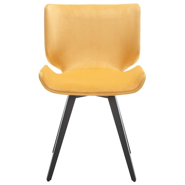 Safavieh 20.1 x 20.1 x 32.7 in. Matty Scandinavian Dining Chair, Mustard - SFV5025B