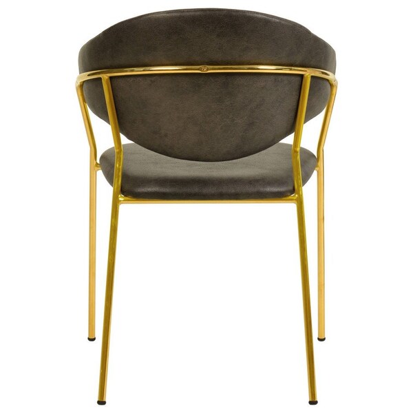 Leisuremod Bella Collection Modern Dining Chair in Charcoal, 2PK - BC21CH2