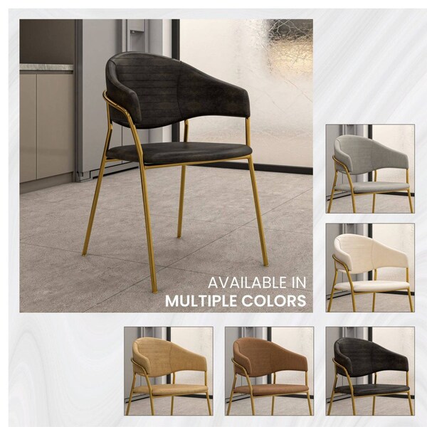 Leisuremod Bella Collection Modern Dining Chair in Charcoal, 2PK - BC21CH2