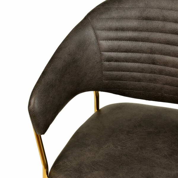 Leisuremod Bella Collection Modern Dining Chair in Charcoal, 2PK - BC21CH2