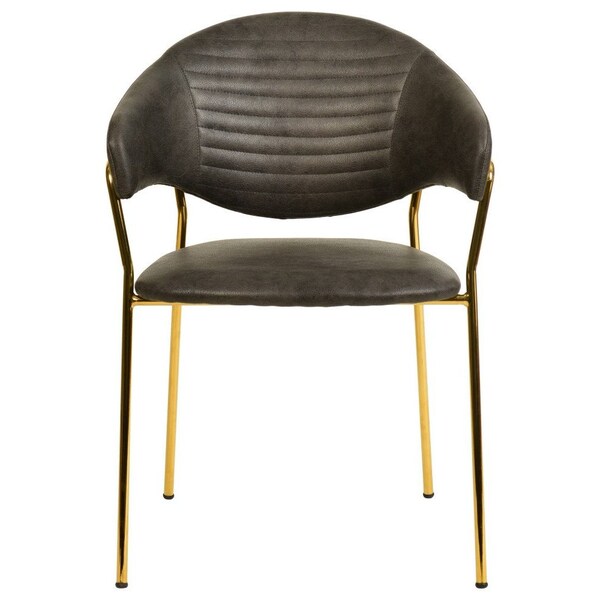 Leisuremod Bella Collection Modern Dining Chair in Charcoal, 2PK - BC21CH2