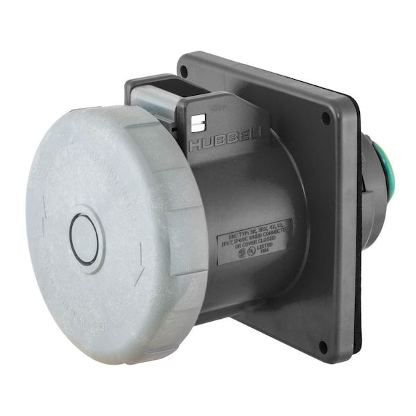 Hubbell IEC Pin and Sleeve Receptacle, 20A, 600V - HBL420R5W