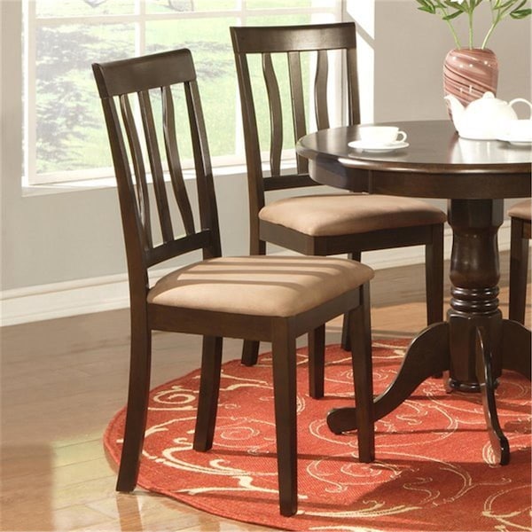 Latestluxury AD01-CC-CAPP 2 Antique Chair Cushion Seat - Cappuccino - LA2682551
