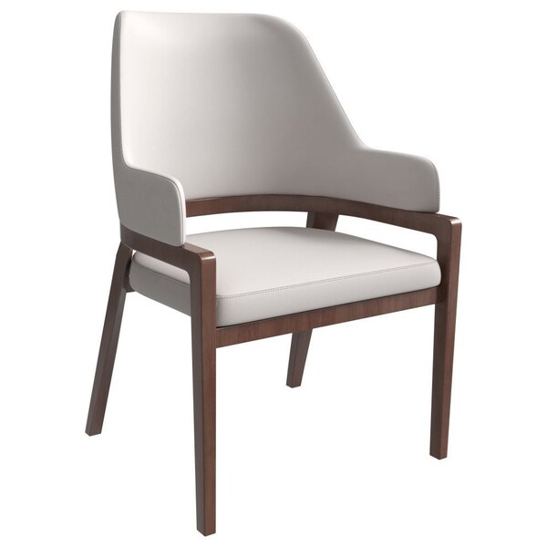 Leisuremod Ethora Collection Modern Wooden Dining Chair in Light Taupe - EC22LT