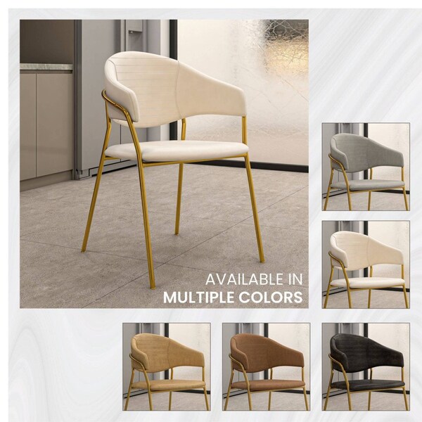 Leisuremod Bella Collection Modern Dining Chair in Off White, 4PK - BC21OW4