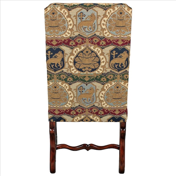 Design Toscano Chateau DuMonde Coat of Arms Dining Arm Chair - AF51195