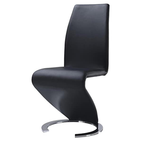 Global Furniture Usa D9002DC-BL M Dining Chair- Black Pu - D9002DC-BL (M)