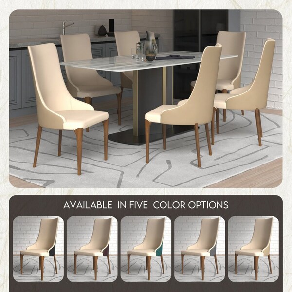 Leisuremod Elm Collection Modern Wooden Dining Chair In Taupe - EC23TP
