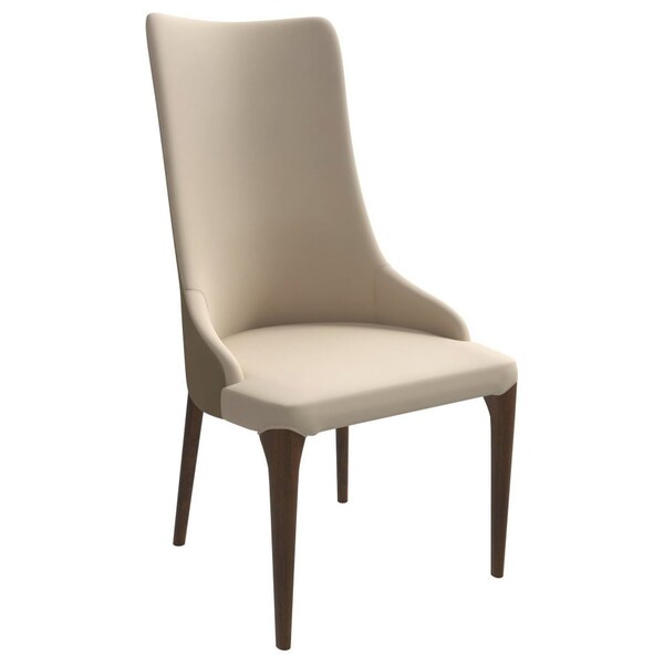 Leisuremod Elm Collection Modern Wooden Dining Chair In Taupe - EC23TP