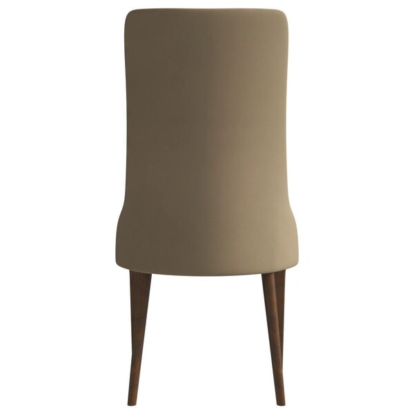 Leisuremod Elm Collection Modern Wooden Dining Chair In Taupe - EC23TP