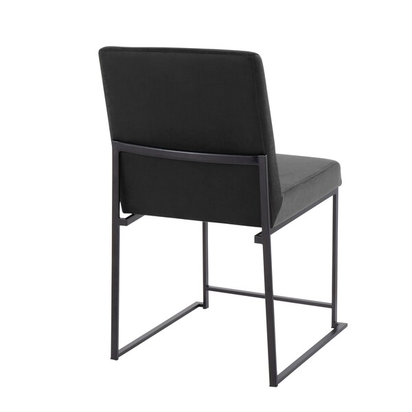 Lumisource High Back Fuji Dining Chair - Set of 2 PR - DC-HBFUJI BKVBK2