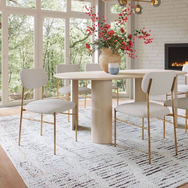 Zuo Modern Sydhavnen Dining Chair Cream & Gold - 110276