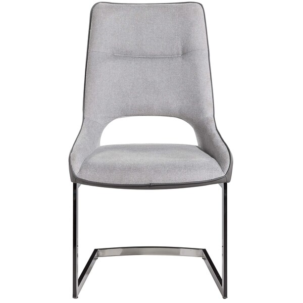 Global Furniture Usa Contemporary Fabric, PU D1119 2 Grey Dining Chairs - 3172