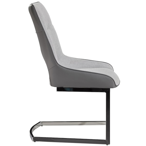 Global Furniture Usa Contemporary Fabric, PU D1119 2 Grey Dining Chairs - 3172