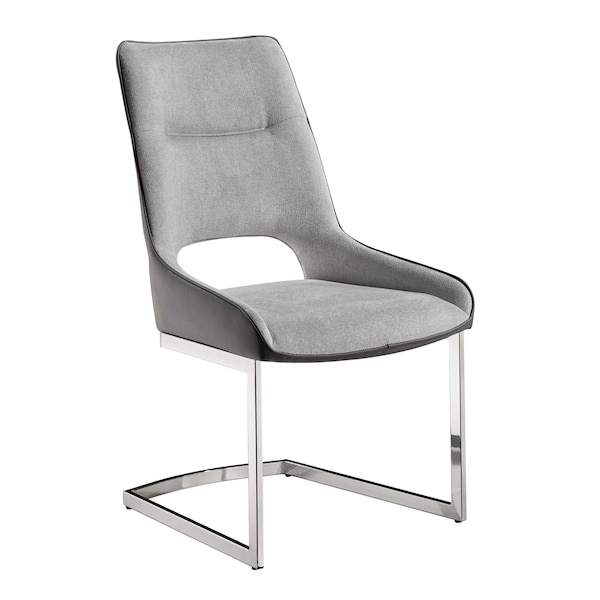 Global Furniture Usa Contemporary Fabric, PU D1119 2 Grey Dining Chairs - 3172
